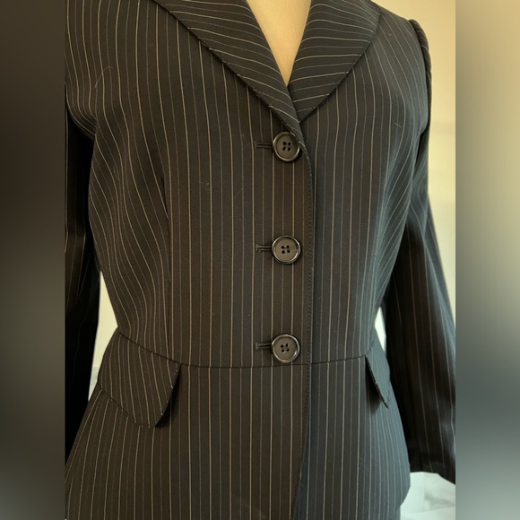 Alex Marie Wrinkle-Free 3 Ps Coordinating Separates Jacket Pants Skirt Navy Sz 6 - Picture 6 of 13